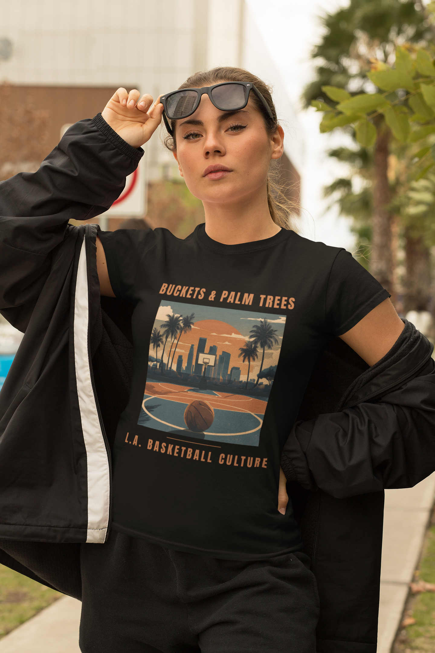 Buckets & Palm Tree's T-Shirt